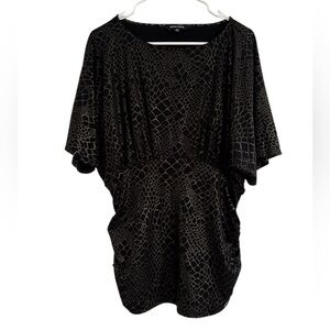 Ellen Tracy Elegant Gold Shimmer Top